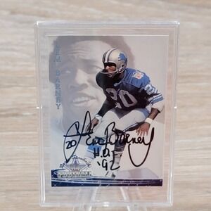 Lem Barney Signed 1994 Ted Williams NFL Card 19 Detroit Lions HOF 92 Auto